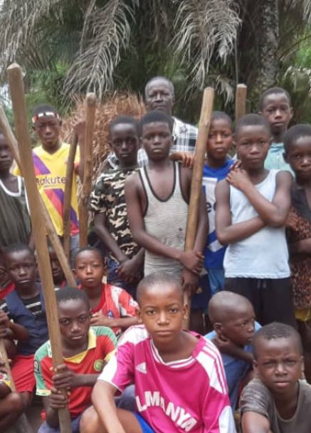Children in Sierra Leone classroom
